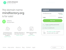 Tablet Screenshot of mindfactory.org